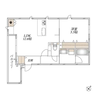 (仮称)千川2丁目内田マンション【2階】の間取り