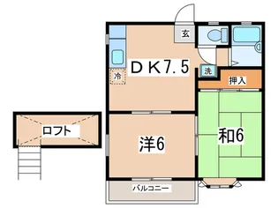 アンシャンテB【2階】の間取り