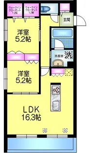 Les bois レボア【2階】の間取り
