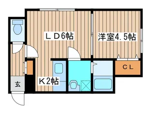 ノ-スウィル231【2階】の間取り
