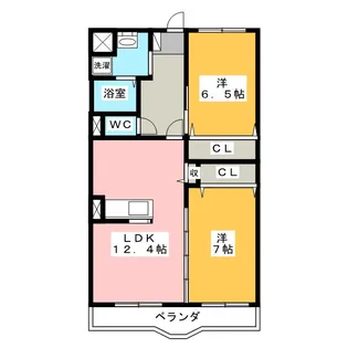 メゾンエスポワール【2階】の間取り