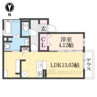 Nexus山中【1階】の間取り