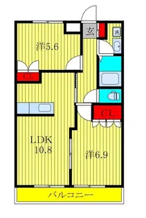 シンフォニー【2階】の間取り
