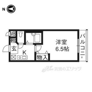 プレサンス京都烏丸御池【7階】の間取り