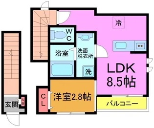 メゾン ド トヨタ【2階】の間取り