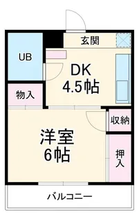 リバーサイドハイツ【1階】の間取り