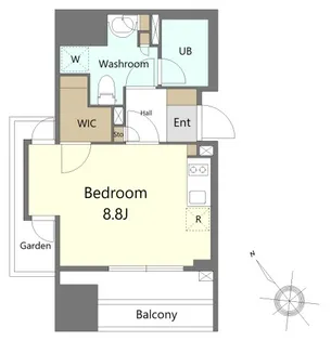 パークレジデンシャル博多【7階】の間取り