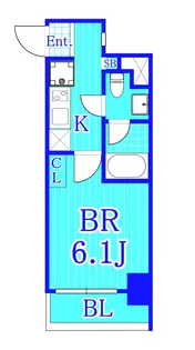 エクセリア川崎【5階】の間取り