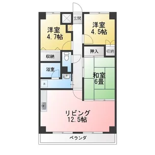 メゾンドール藤原【2階】の間取り