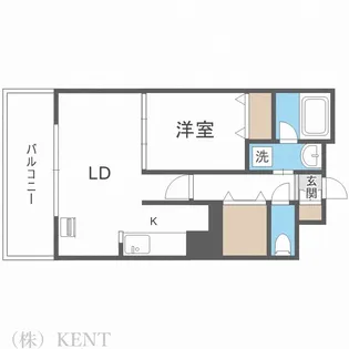 JP noie 円山表参道(旧ルクレ円山表参道【4階】の間取り
