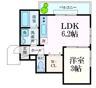 ロイヤルヴィラ向洋 A棟【1階】の間取り