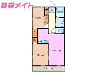 ALMOST I【2階】の間取り
