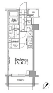 ONE ROOF FLAT TSUKISHIMA【2階】の間取り