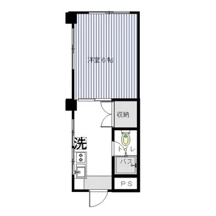 横山ビル【4階】の間取り