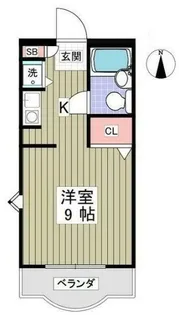 シャンロック門沢橋【3階】の間取り