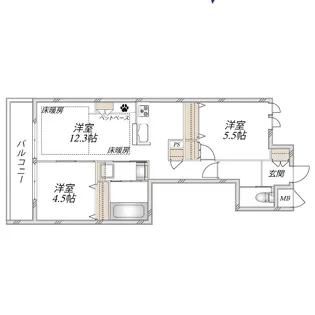 ラ セーヌ【3階】の間取り