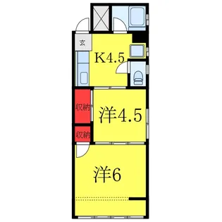 飯田ビル【3階】の間取り
