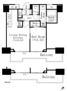 パークホームズ西小山【5階】の間取り