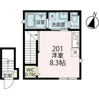 メゾンブランシュ【2階】の間取り