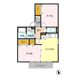 グレイス池船【2階】の間取り