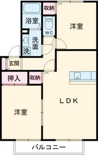 コート泉II A【2階】の間取り