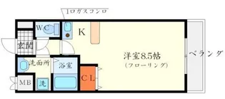 ブロード千里中央【3階】の間取り