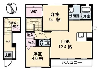 ピアリーメゾン 楓【2階】の間取り
