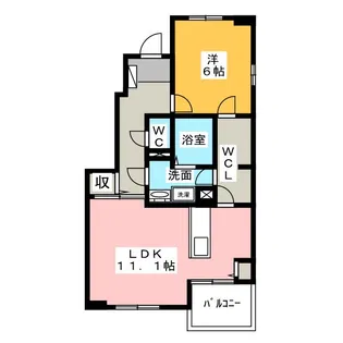 ミドルB【1階】の間取り