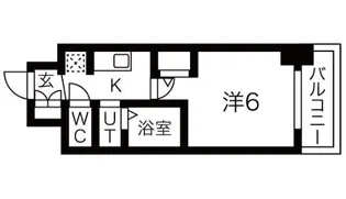 エステムコート名古屋金山ミッドクロス【6階】の間取り