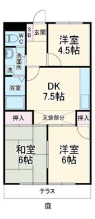 グリーンパーク湘南【1階】の間取り