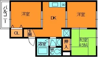 セジュール星和台【2階】の間取り