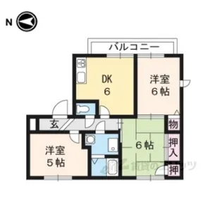 ラフィーネ北山【2階】の間取り