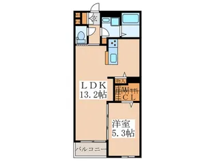 ル・シェーヌMIYOSHI【2階】の間取り