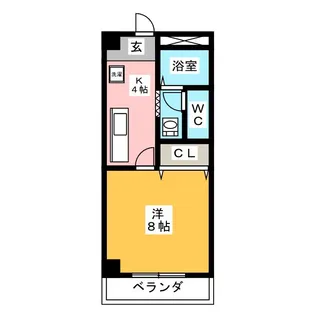 ラビットストリートII【2階】の間取り