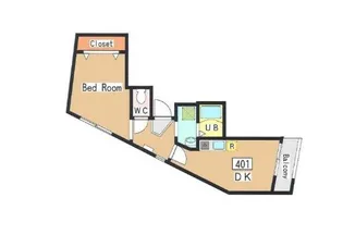 THE OXFORD FLAT【4階】の間取り