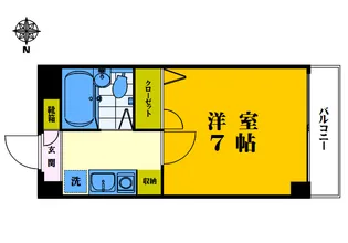 ライフパル中野【3階】の間取り