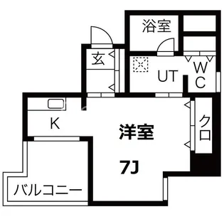 ロイヤルメゾン西天満【6階】の間取り
