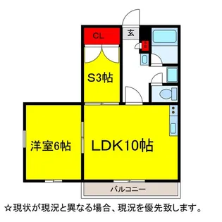 小牧ハイツ【3階】の間取り