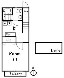 CASA ESPINACA【2階】の間取り