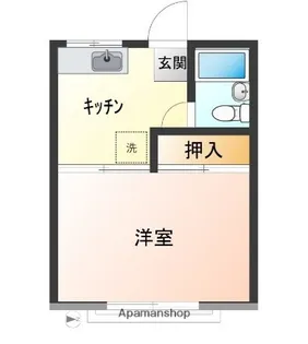 高山ハイツ【2階】の間取り