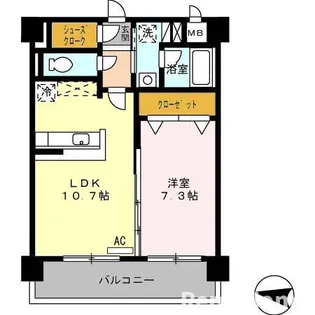 リビオン千代町【4階】の間取り