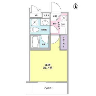 サンフラット【1階】の間取り