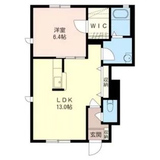 フォレスタB【1階】の間取り