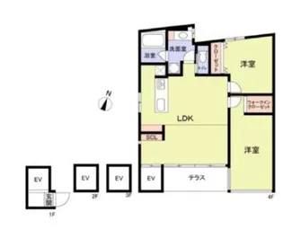 神楽坂テラス【Kagurazaka Terrace】の間取り