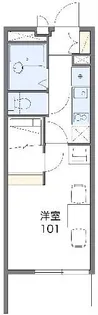 レオパレスメゾン八瀬【2階】の間取り