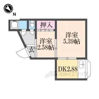 若葉荘【1階】の間取り