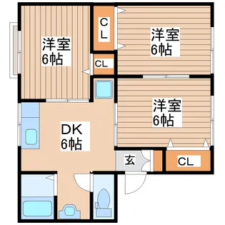 トゥインクルアイI【1階】の間取り