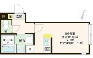 トレフェリクス東十条【1階】の間取り