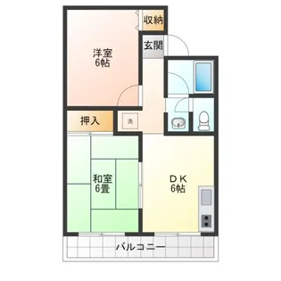 音羽ハイツ【2階】の間取り