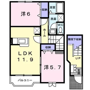セントラルヴィラ【2階】の間取り